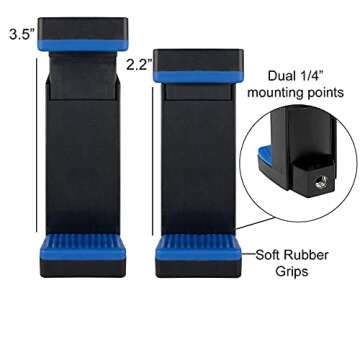 Acuvar 50" Smartphone/Camera Tripod Fits All Smartphones iPhone 12 Max, 11 Pro Max, 11 Pro, 11, Xs, Max, Xr, X 8, 8+, 7, 7 Plus, Android Note 10 (Universal Mount + Remote)