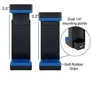 Acuvar 50" Smartphone/Camera Tripod Fits All Smartphones iPhone 12 Max, 11 Pro Max, 11 Pro, 11, Xs, Max, Xr, X 8, 8+, 7, 7 Plus, Android Note 10 (Universal Mount + Remote)