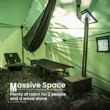 OneTigris Hot Tent for Winter Camping with Stove Jack