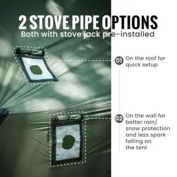 OneTigris Hot Tent for Winter Camping with Stove Jack