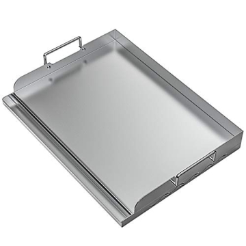 Skyflame Universal Stainless Steel Griddle Flat Top Plate - Perfect for Outdoor BBQs, Camping, and T...