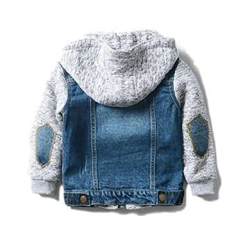 LJYH Boys', Girls' Basic Denim Trucker Jackets Children Fall Hoodies Trendy Jeans Coats 11/12yrs 150...