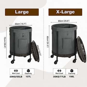 Greenstell Laundry Hamper - 33.5 Gal Stylish and Functional