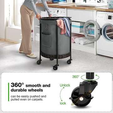 Greenstell Laundry Hamper - 33.5 Gal Stylish and Functional