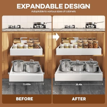 Seinloes Adjustable Pull-Out Organizer for Cabinets