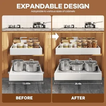 Seinloes Adjustable Pull-Out Organizer for Cabinets