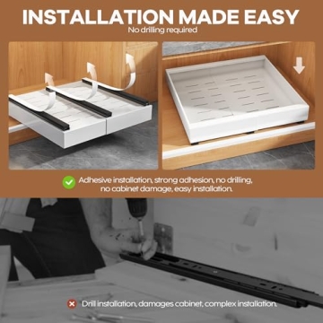 Seinloes Adjustable Pull-Out Organizer for Cabinets