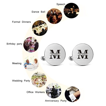 Personalized MUEEU Father of the Bride Cufflinks Gift Set