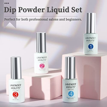 Lavender Violets Dip Powder Liquid Set for Stunning Nails