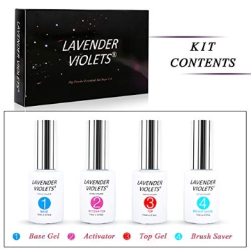 Lavender Violets Dip Powder Liquid Set for Stunning Nails