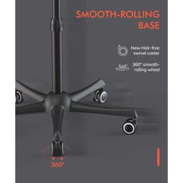 TASALON Ionic Hooded Hair Dryer - 1875W Bonnet Dryer with 3 Temperature Settings - Portable Standing Dryer for Home and Salon