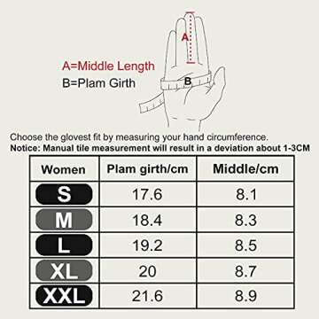 NOVBJECT Leather Gloves for Women Italian Lambskin Leather Winter Genuine Warm Cashmere Knitted Lining White, S