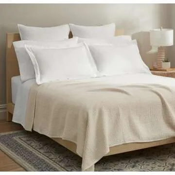 Luxury Boll & Branch Waffle Bed Blanket for Ultimate Comfort