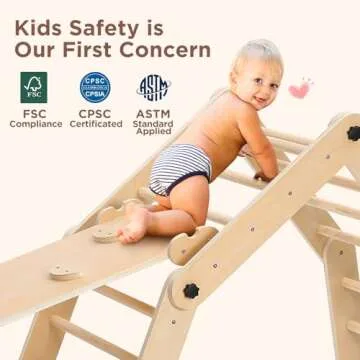 Dripex Deformable Pikler Triangle Set, Sturdy Climbing Toys for Toddlers 1-3 Inside, Large Indoor Playground Jungle Gym with Over 20 Playing Modes, Premium Early Learning Toddler Climbing Toys Indoor