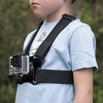 Pixlplay – Smartphone Chest Mount Universal Holder Compatible with iPhone and Samsung Phone Mount for Filming or Photos (Horizontal)