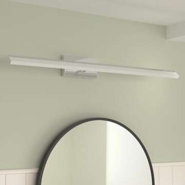 Aipsun 40in Dimmable Modern LED Vanity Lights for Bathroom Light Fixtures Over Mirror Chrome Modern ...