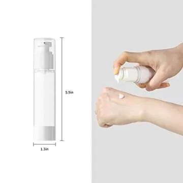 LONGWAY Airless Cosmetic Cream Pump Bottle - Travel Size