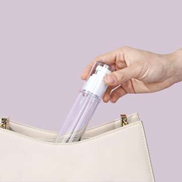 LONGWAY Airless Cosmetic Cream Pump Bottle - Travel Size