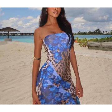 Stylish QNI Maxi Dress for Women - Leopard Print & Comfort