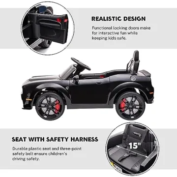 ENYOPRO Kids Electric Dodge Challenger Ride On Car 12V