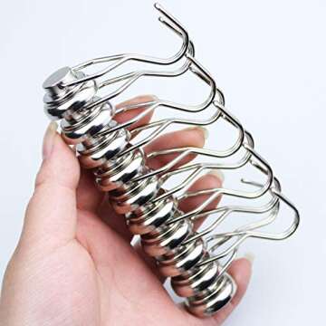 E BAVITE 60LB Magnetic Hooks 10 Pack for Organizing