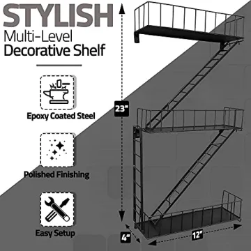 Beyond Basic Fire Escape Shelf: NYC Style Floating Display