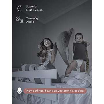 nooie Baby Monitor, WiFi Pet Camera Indoor, 360-degree IP Camera, 1080P Home Security Camera, Motion Tracking, Super IR Night Vision, Works with Alexa, Two-Way Audio, Motion & Sound Detection