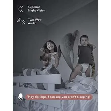 nooie Baby Monitor, WiFi Pet Camera Indoor, 360-degree IP Camera, 1080P Home Security Camera, Motion Tracking, Super IR Night Vision, Works with Alexa, Two-Way Audio, Motion & Sound Detection