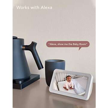 nooie Baby Monitor, WiFi Pet Camera Indoor, 360-degree IP Camera, 1080P Home Security Camera, Motion Tracking, Super IR Night Vision, Works with Alexa, Two-Way Audio, Motion & Sound Detection