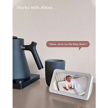 nooie Baby Monitor, WiFi Pet Camera Indoor, 360-degree IP Camera, 1080P Home Security Camera, Motion Tracking, Super IR Night Vision, Works with Alexa, Two-Way Audio, Motion & Sound Detection