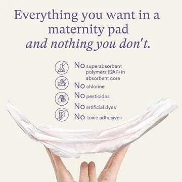 PurComfy Postpartum Pads Extra Soft Maximum Absorbency