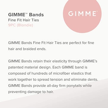 Gimme Beauty Fine Hair Ties - Seamless, Soft Elastic for Any Occasion