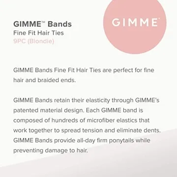 Gimme Beauty Fine Hair Ties - Seamless, Soft Elastic for Any Occasion