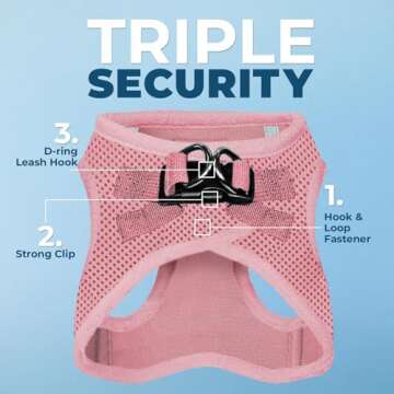 Voyager Step-in Air Dog Harness - All Weather Mesh, Reflective, No Pull Harness for Small, Medium Do...