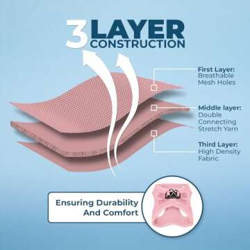 Voyager Step-in Air Dog Harness - All Weather Mesh, Reflective, No Pull Harness for Small, Medium Dogs, Cats - Secure with Hook & Loop Fastener, Buckle, Double D-Rings - Pink, M