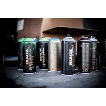 Montana BLACK True Cyan Spray Paint 400ml - Matte Finish