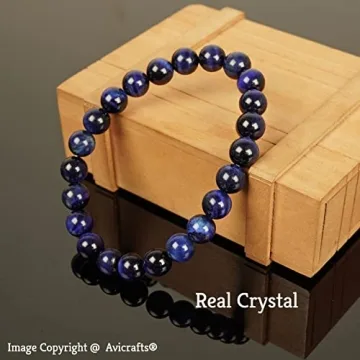 Natural Handmade Blue Tiger Eye Bracelet for Elegant Style