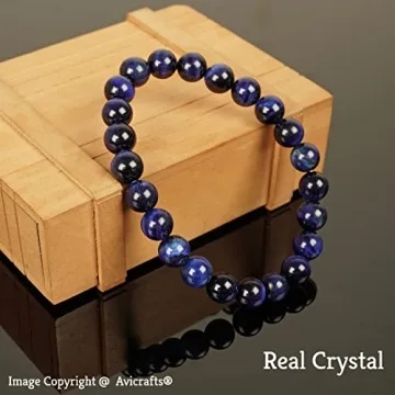 Natural Handmade Blue Tiger Eye Bracelet for Elegant Style