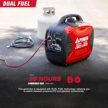 A-iPower SUA2000iD Quiet Dual Fuel Portable Generator Overview