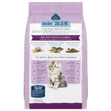 Blue Buffalo Baby Blue Natural Dry Food for Kittens, Healthy Growth Formula with DHA, Chicken and Br...