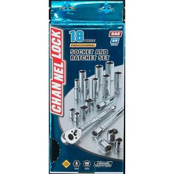 Channellock 38181 3/8" Drive Standard Socket Set