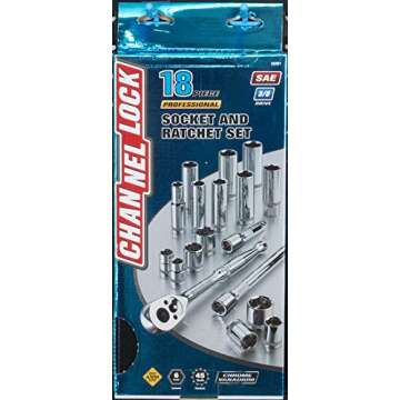 Channellock 38181 3/8" Drive Standard Socket Set