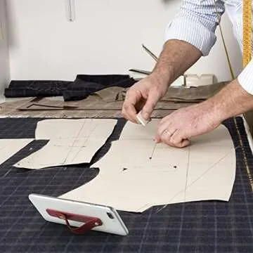 Weewooday 6 Pieces Phone Grip Holder Cell Phone Grip Strap Telescopic Finger Strap Stand Universal Finger Kickstand for Most Smartphones(Bright Colors)