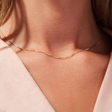 Freekiss Gold Necklace: Stunning Minimalist Jewelry Gift for Women