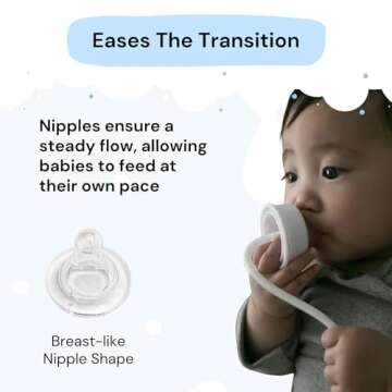 Innovative Hands-Free Baby Bottle for Infants 9 oz