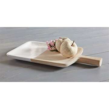 Mud Pie Paulownia Large Board, 20" x 11", Brown