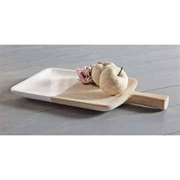 Mud Pie Paulownia Large Board, 20" x 11", Brown