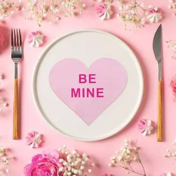 200 Pcs Heart Shaped Napkins for Valentine’s Day Parties