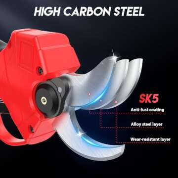 MODOFO Upgraded Electric Pruning Shears,1.4" Cutting Diameter Cordless Power Pruner with LCD Display...