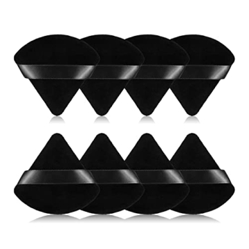 Luxury Velvet Triangular Powder Puffs for Flawless Makeup Blending
